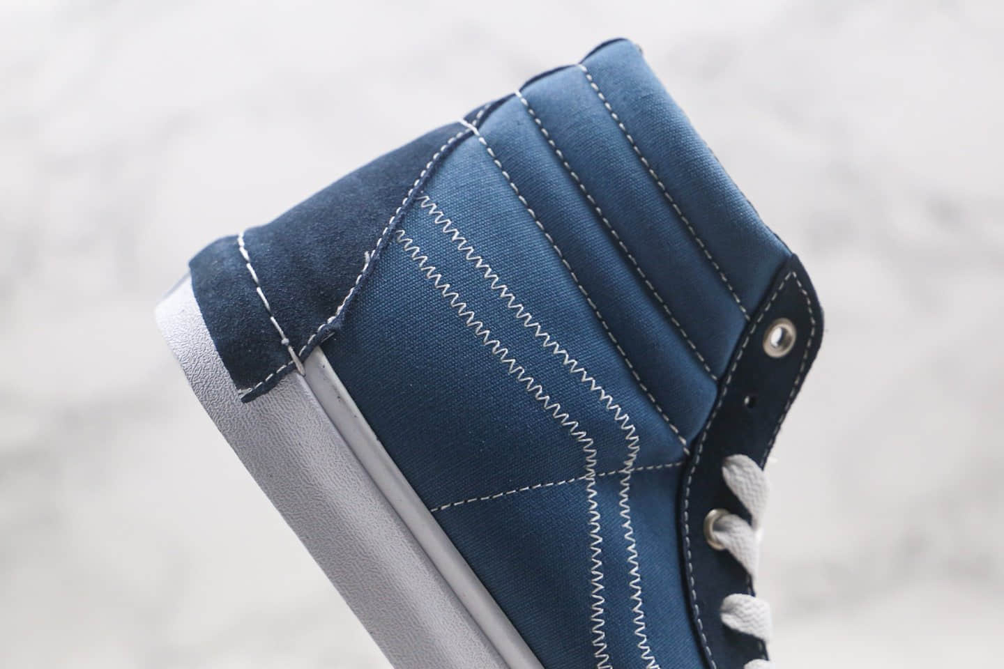 万斯Vans Vault Sk8-Hi Cap LX公司级版本高帮解构2.0蓝白色硫化板鞋原盒原标原档案数据开发