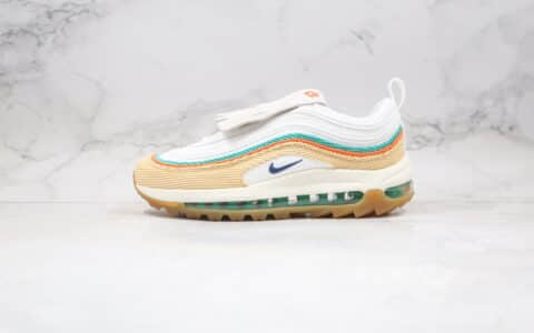 耐克NIKE Air Max 97 G NRG纯原版本灯芯绒款Max97高尔夫款气垫鞋原鞋开模一比一打造 货号：CJ0563-200