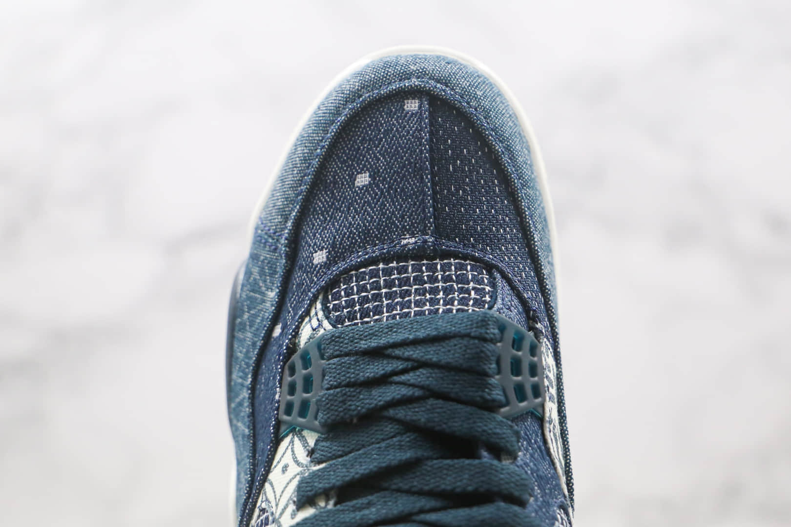 耐克Nike Air Jordan 4 Retro SE Sashiko纯原版本刺子绣日本鸳鸯拼接牛仔AJ4篮球鞋原档案数据开发 货号：CW0898-400