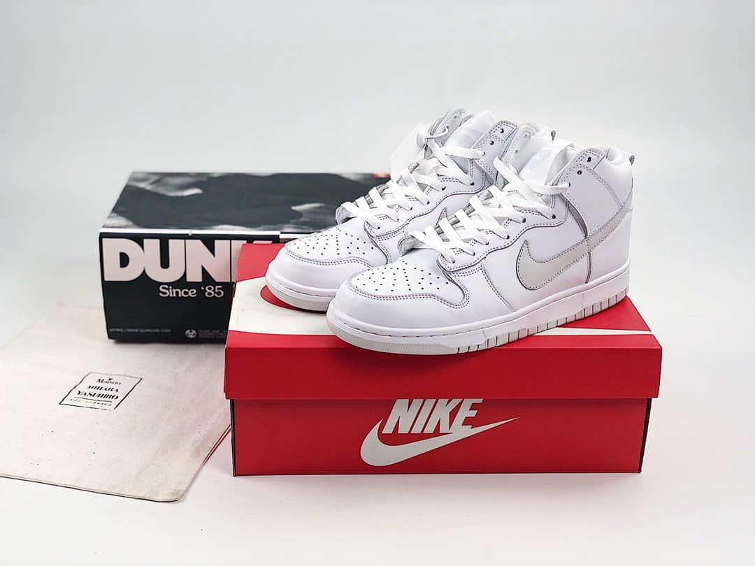 耐克Nike Dunk SB Pure Platinum纯原版本高帮SB DUNK铂金色板鞋内置后跟Zoom气垫 货号：CZ8149-101