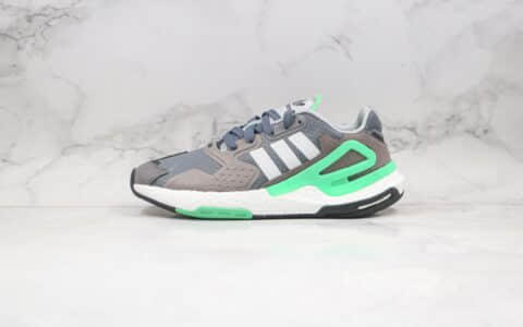 阿迪达斯Adidas Originals 2020 Day Jogger Boost纯原版本夜行者二代灰绿色爆米花跑鞋原档案数据开发 货号：FW4868