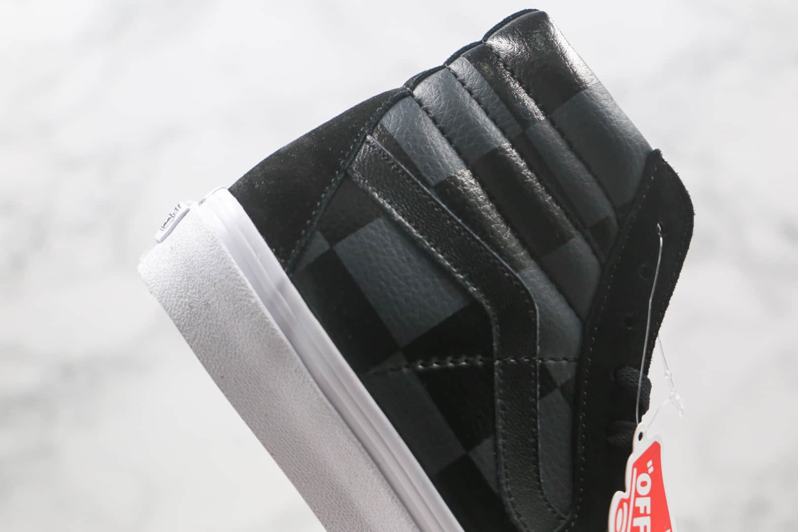 万斯Vans SK8-HI公司级版本高帮方块皮面硫化板鞋原楦头纸板打造原盒原标
