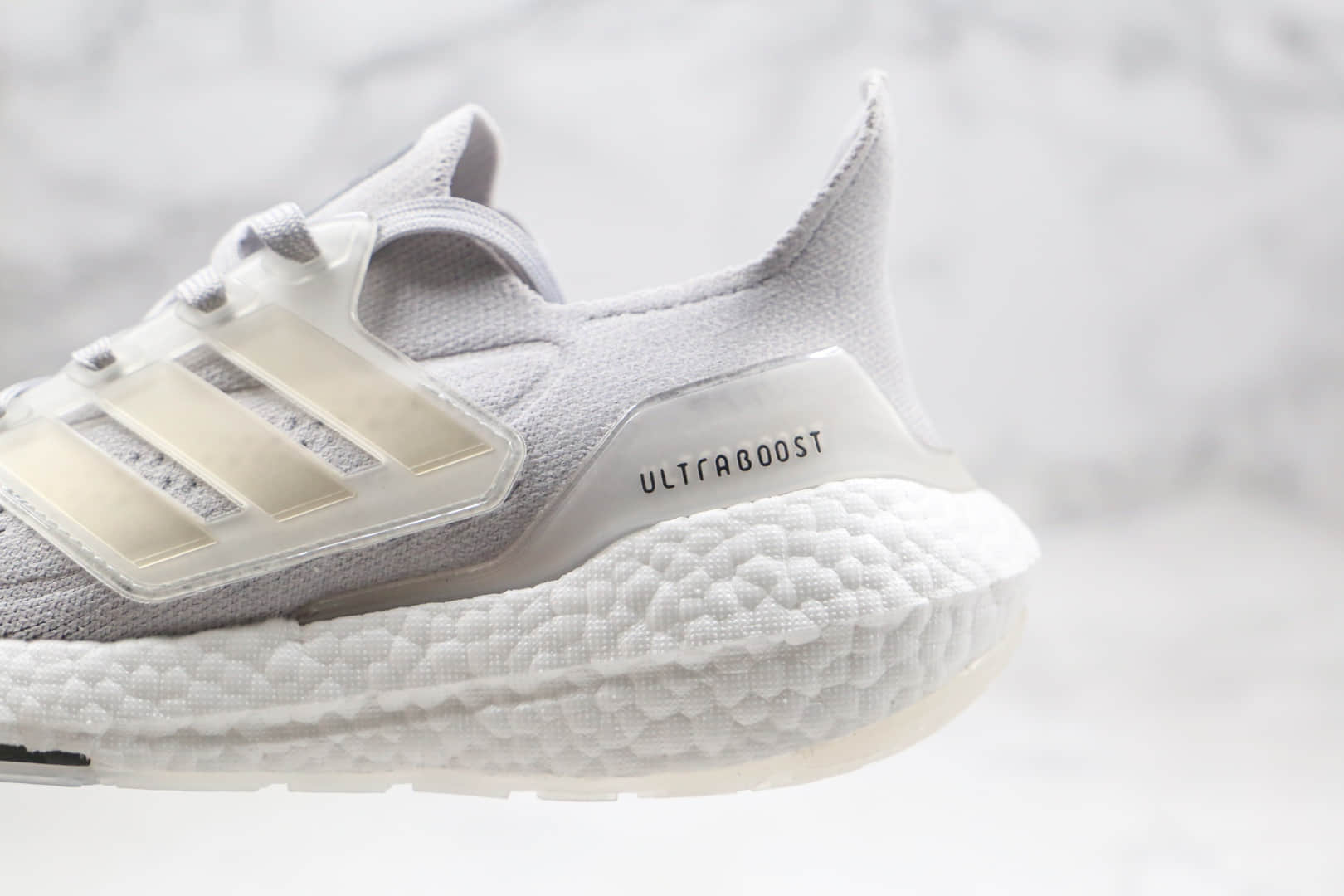 阿迪达斯adidas ultra boost 2021纯原版本爆米花跑鞋UB7.0白灰色原鞋开模一比一打造 货号：FY0556