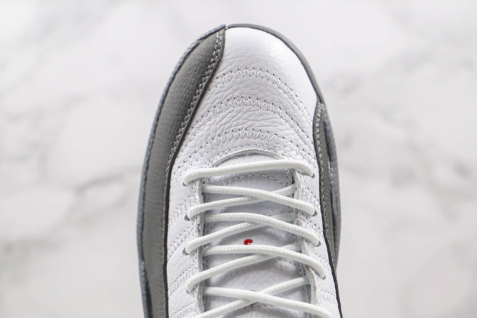 乔丹Air Jordan 12 Dark Grey纯原版本高帮AJ12白灰色篮球鞋内置碳板气垫支持实战 货号：130690-160