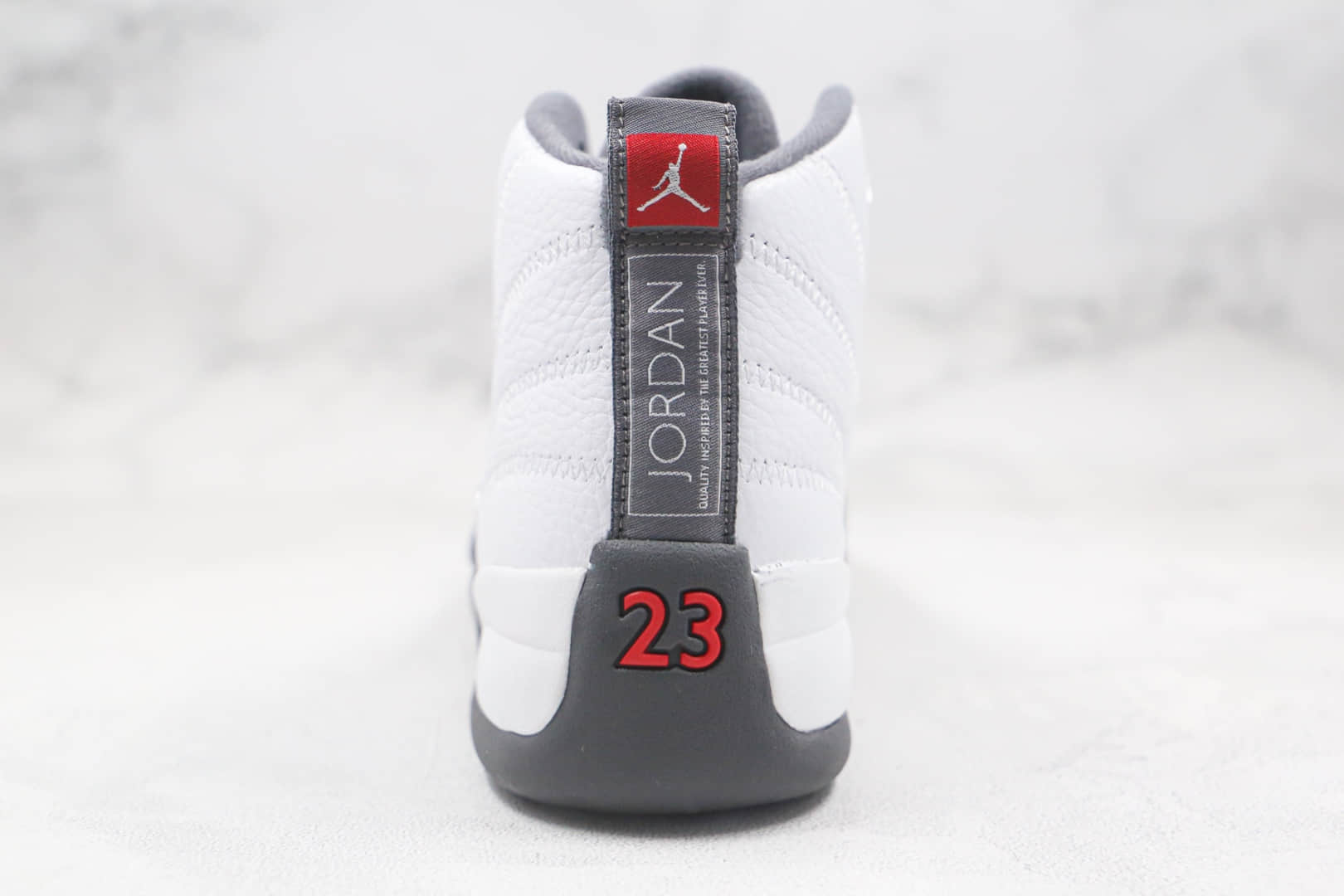 乔丹Air Jordan 12 Dark Grey纯原版本高帮AJ12白灰色篮球鞋内置碳板气垫支持实战 货号：130690-160
