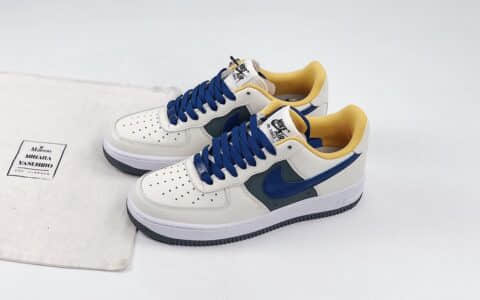 耐克Nike Air Force1 LOW'07纯原版本低帮空军一号米黄蓝灰板鞋内置全掌Sole气垫 货号：CK7214-101