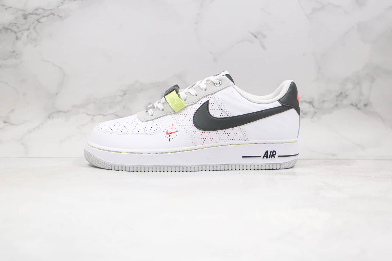 耐克Nike Air Force 1 low 2021纯原版本低帮空军一号解构粉色小勾大黑勾板鞋原档案数据开发 货号：DC2532-100