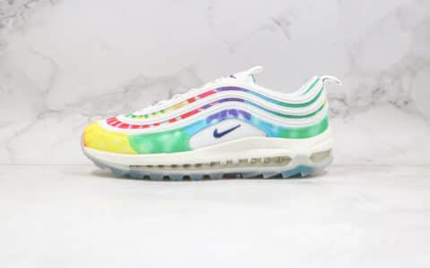 耐克Nike Max 97纯原版本高尔夫款子弹Max97气垫鞋扎染配色原盒原标原鞋开模一比一打造 货号：CK1219-100