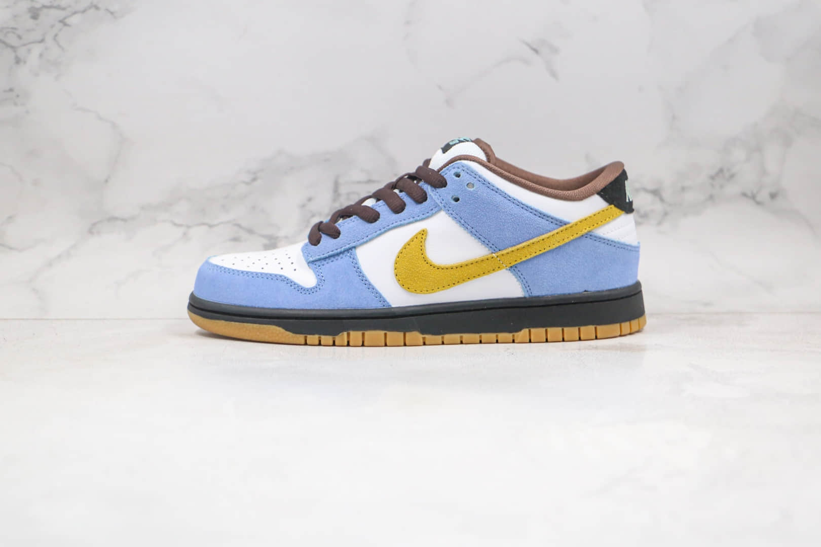 耐克NIKE DUNK SB LOW PRO SB HOMER纯原版本低帮SB DUNK辛普森白蓝配色板鞋内置后跟Zoom气垫 货号：304292-173