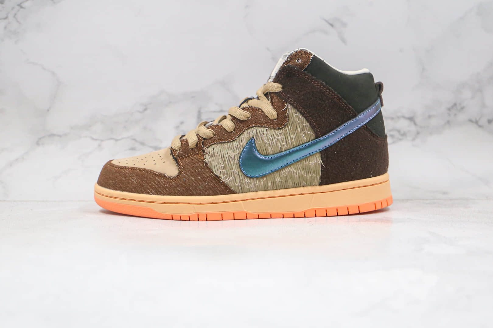 耐克Nike SB Dunk High Mallard x Concepts联名款纯原版本高帮SB DUNK野鸭配色板鞋原档案数据开发原盒原标 货号：DC6887-200