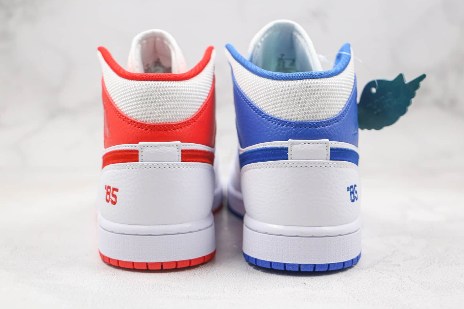 乔丹Air Jordan 1 Mid GS纯原版本中帮AJ1鸳鸯85配色篮球鞋原鞋开模一比一打造 货号：DH0200-100