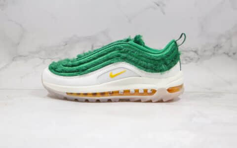 耐克Nike Golf Air Max 97纯原版本高尔夫联名款Max97气垫鞋绿草圣诞节配色原档案数据开发 货号：CK4437-100