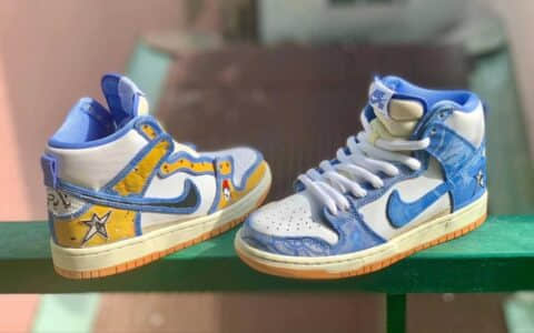 刮刮乐设计！这双Carpet Company x Nike SB Dunk High细节也太丰富了！ 货号：CV1677-100