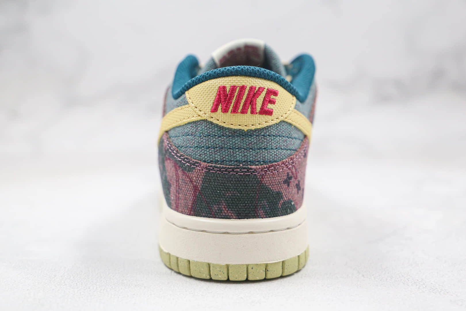 耐克Nike SB Dunk Low Lemon Wash纯原版本低帮SB DUNK扎染印花拼色水洗丹宁板鞋原档案数据开发原盒原标 货号：CZ9747-900