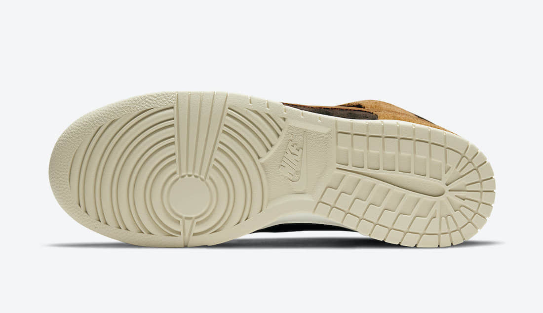 全新小麦Nike Dunk Hi官图释出！冬日球鞋选这双！ 货号：DD1401-200