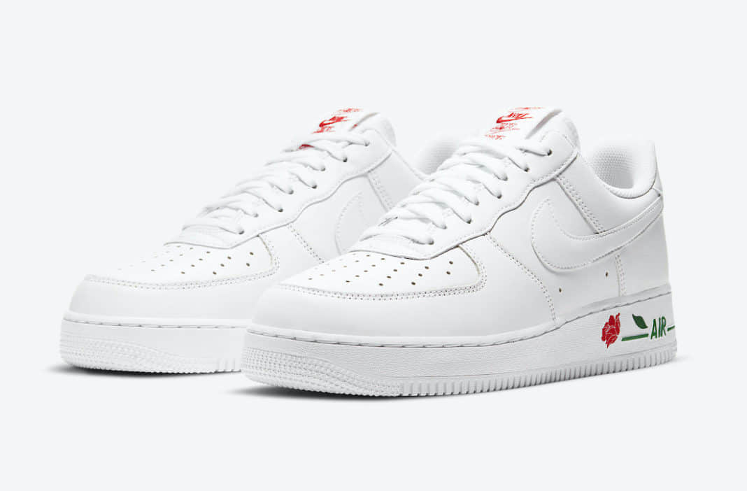 两双全新Nike AF1官图释出！你选白玫瑰还是粉玫瑰？