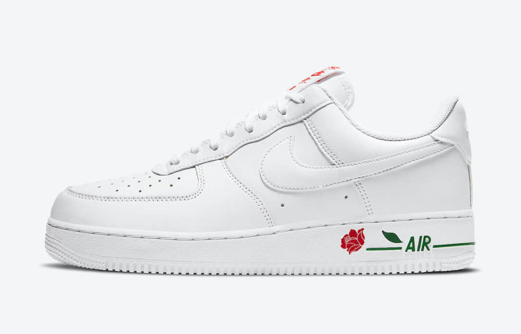 两双全新Nike AF1官图释出！你选白玫瑰还是粉玫瑰？