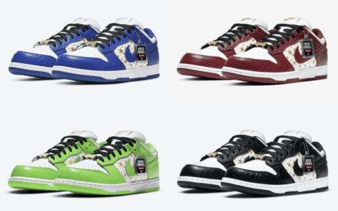 Supreme x Nike SB Dunk Low “Stars”系列官图释出！绝对又是抢手狠货！