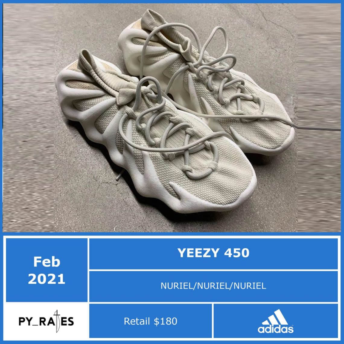 侃爷火山鞋终于来了！adidas Yeezy 450最新实物曝光！下月发售！