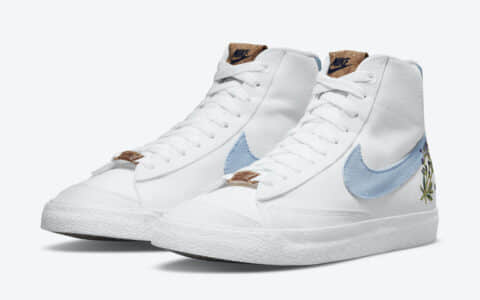 全新Nike Blazer Mid '77首度曝光！花卉刺绣+软木塞细节！ 货号：DC9265-100