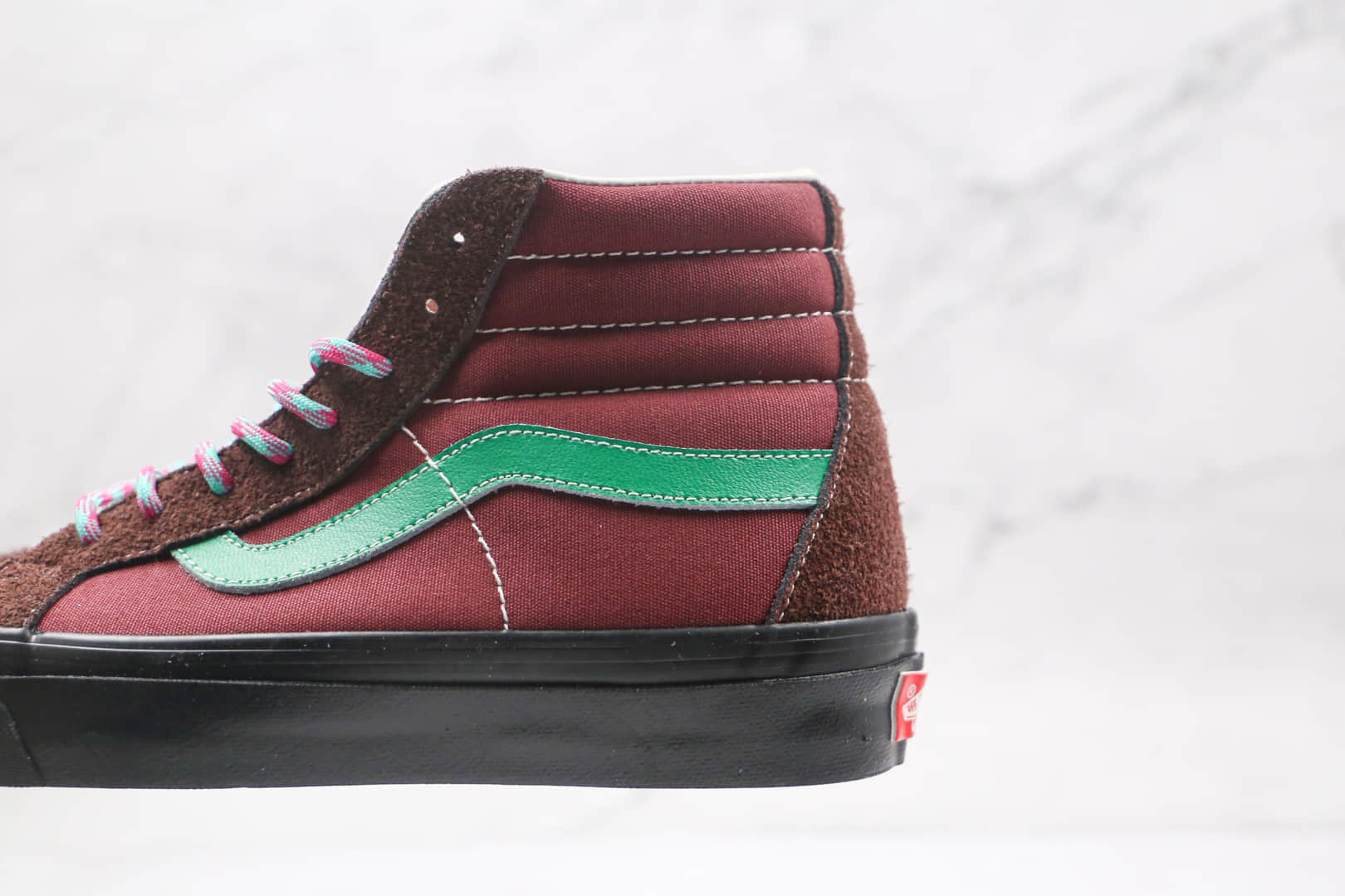 万斯Vans Vault OG SK8-Hi LX LJ901公司级版本高帮麂皮红绿硫化板鞋原盒原标原档案数据开发