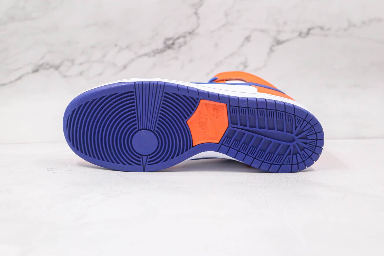 耐克Nike SB Dunk High Danny Supa纯原版本高帮SB DUNK四大天王白蓝橙色板鞋原楦头纸板打造 货号：AH0471-841