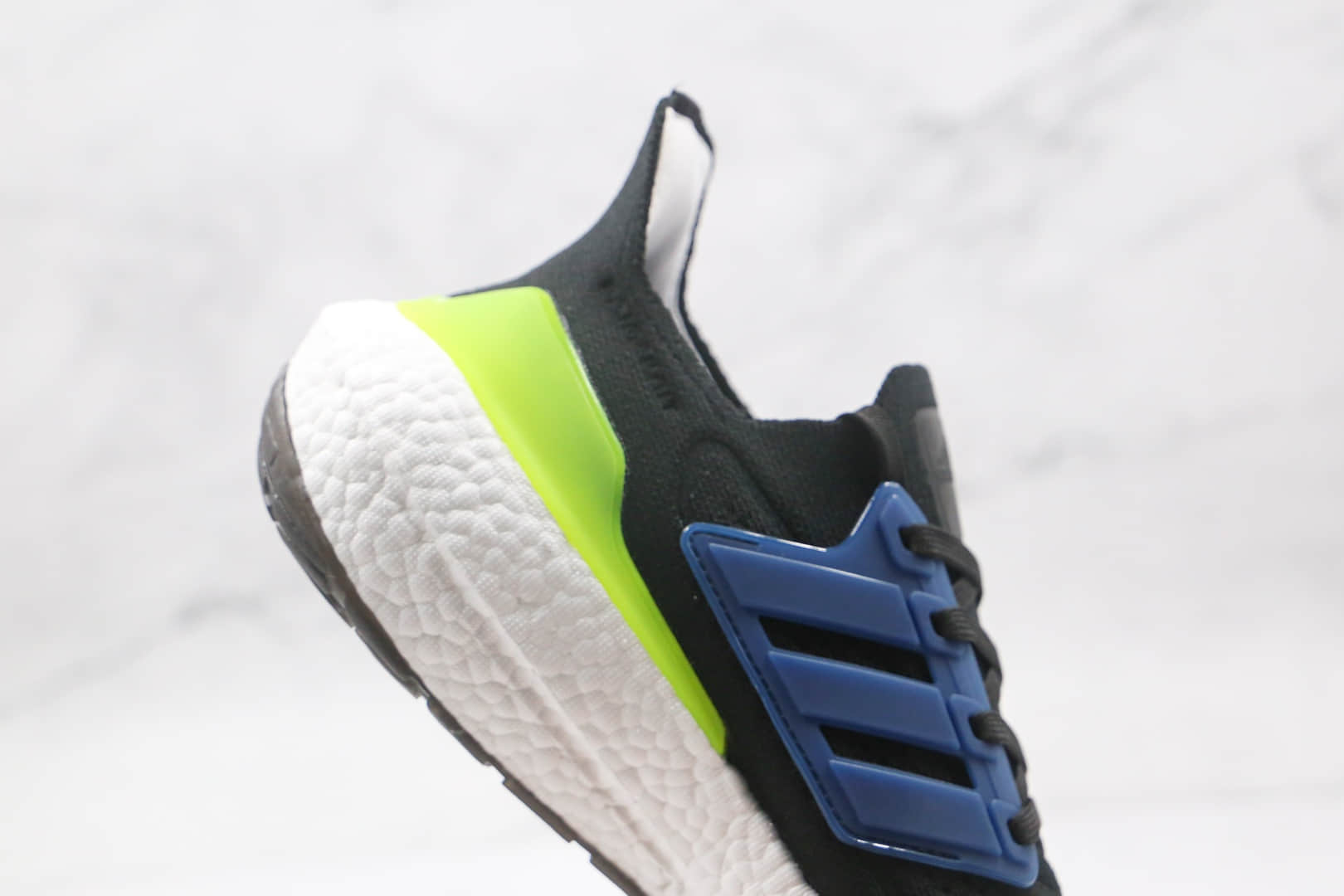 阿迪达斯adidas ultra boost 2021纯原版本爆米花跑鞋UB7.0黑蓝绿色原盒原标 货号：FY0568