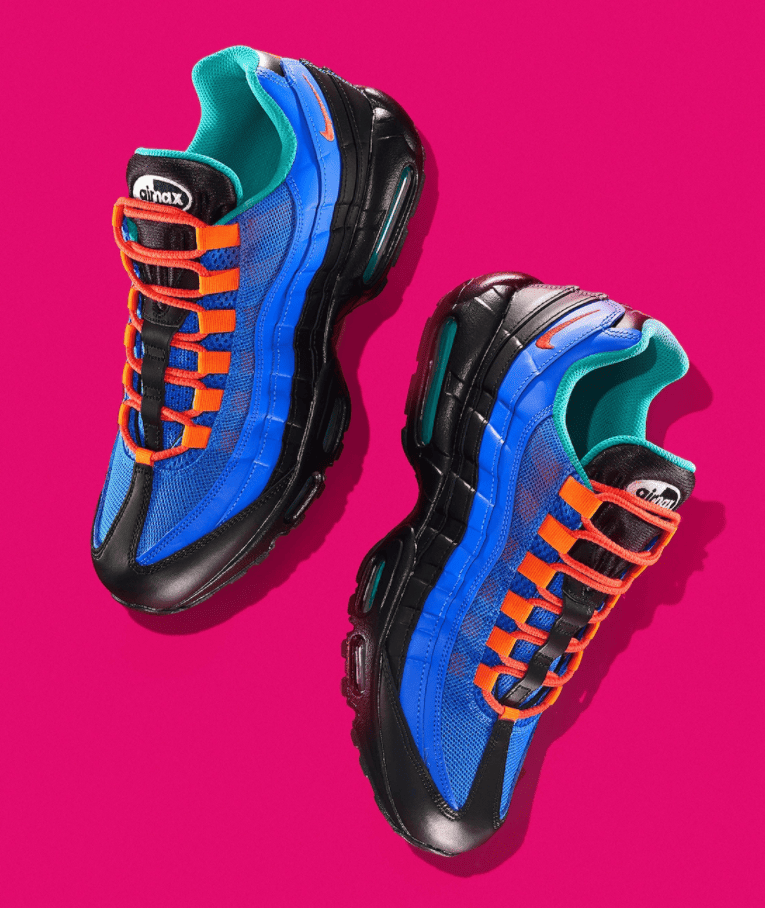 构色抢眼！全新Coral Studio x Nike Air Max 95 V2联名曝光！