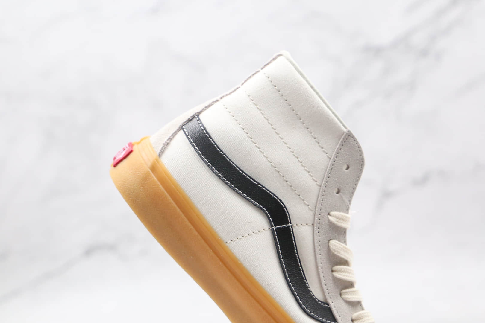 万斯Vans sk8-Hi 138 Devon SF公司级版本高帮包头奶油白黑硫化板鞋原盒原标