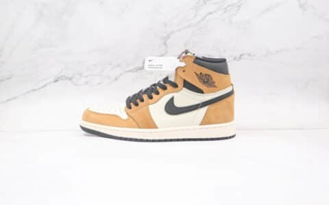 耐克Nike Wmns Jordan 1 High OG纯原版本高帮AJ1新秀小麦色篮球鞋原楦头纸板打造 货号：555088-700