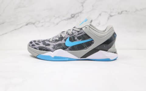 耐克Nike Kobe 7“Grey Cheetah”公司级版本科比7灰豹限定版篮球鞋原版一致配置 货号：488370-002