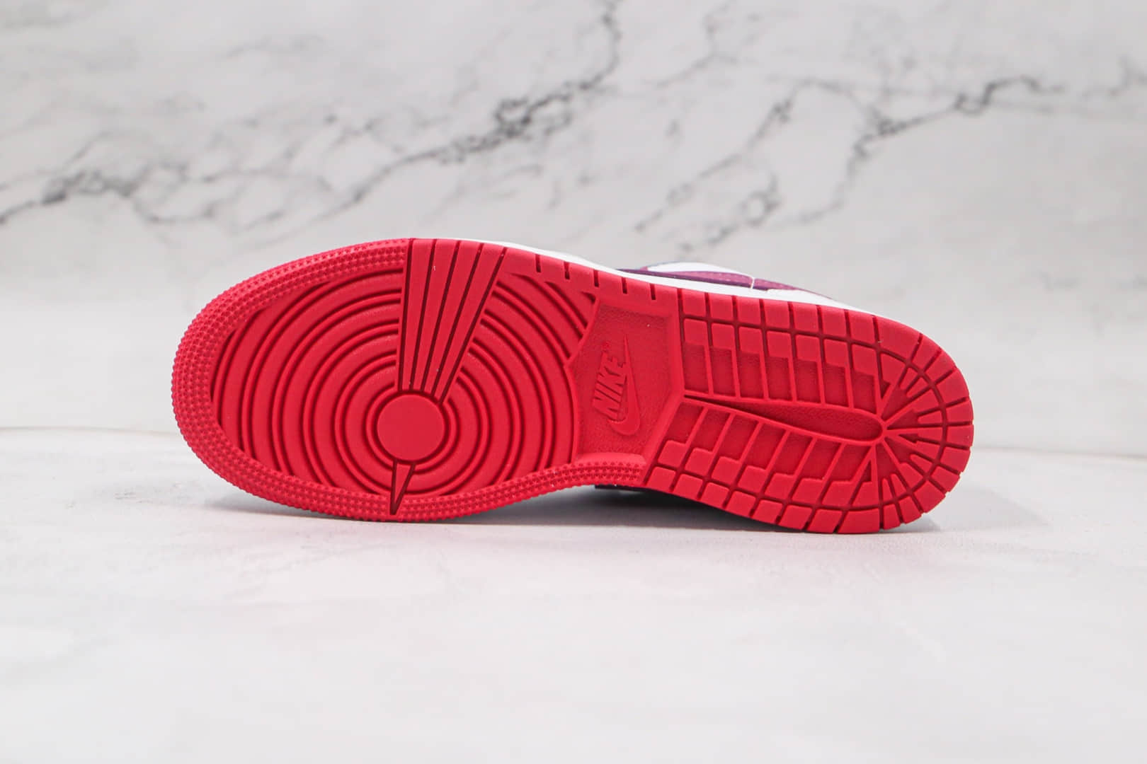 乔丹Air Jordan1 Low纯原版本低帮AJ1白紫情人节板鞋原楦头纸板打造 货号：554723-161