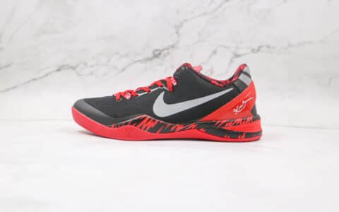 耐克Nike Kobe 8 System纯原版本科比8代黑红反光钩篮球鞋内置真实碳板气垫 货号：613959-002