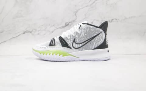 耐克Nike Kyrie 7 Pre Heat Ep纯原版本欧文7代白黑色篮球鞋内置气垫支持实战 货号：CQ9327-100