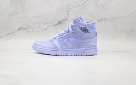 乔丹Air Jordan 1 Artificial brush color纯原版本高帮AJ1淡紫色人工擦色板鞋原楦头纸板打造 货号：BQ6817-204