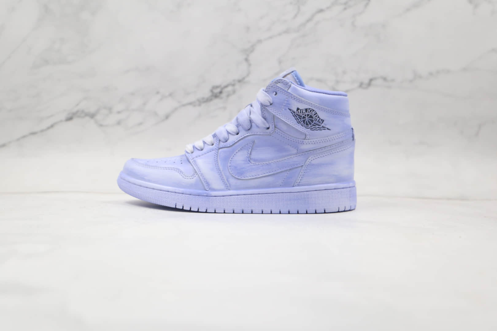 乔丹Air Jordan 1 Artificial brush color纯原版本高帮AJ1淡紫色人工擦色板鞋原楦头纸板打造 货号：BQ6817-204