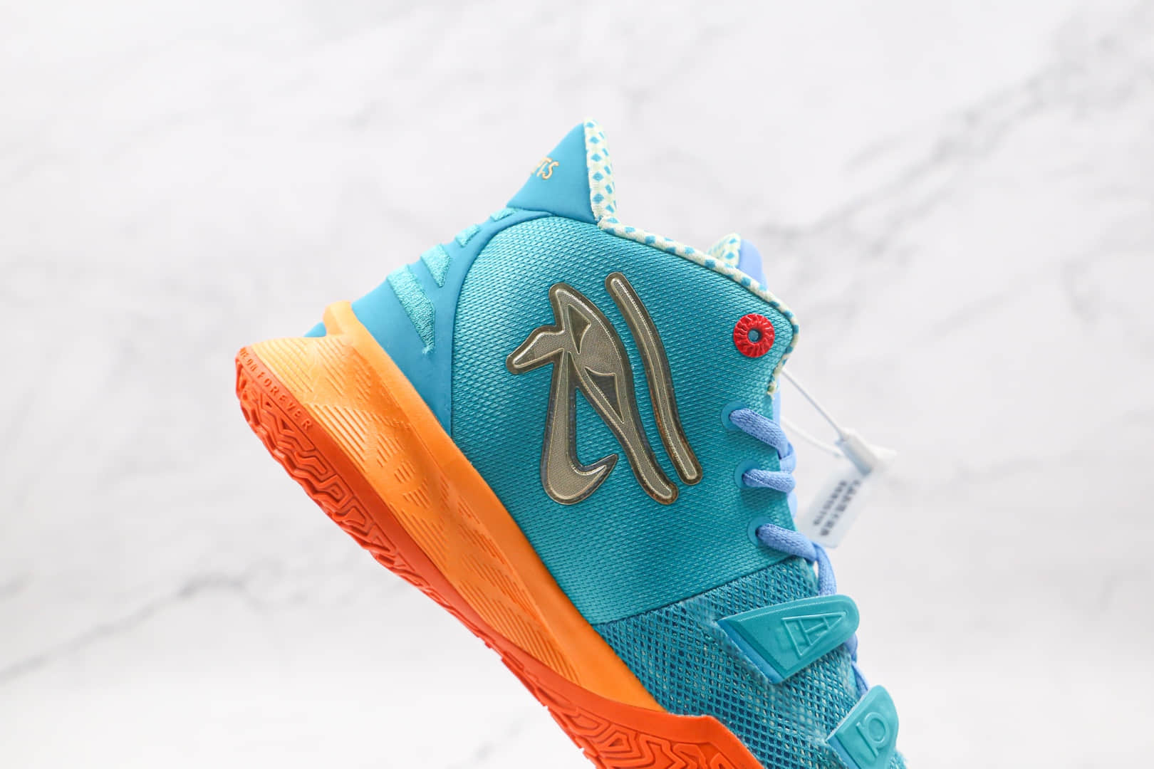 耐克Nike Kyrie 7 Ep纯原版本欧文7代蓝橘色篮球鞋内置气垫支持实战 货号：CT1137-900