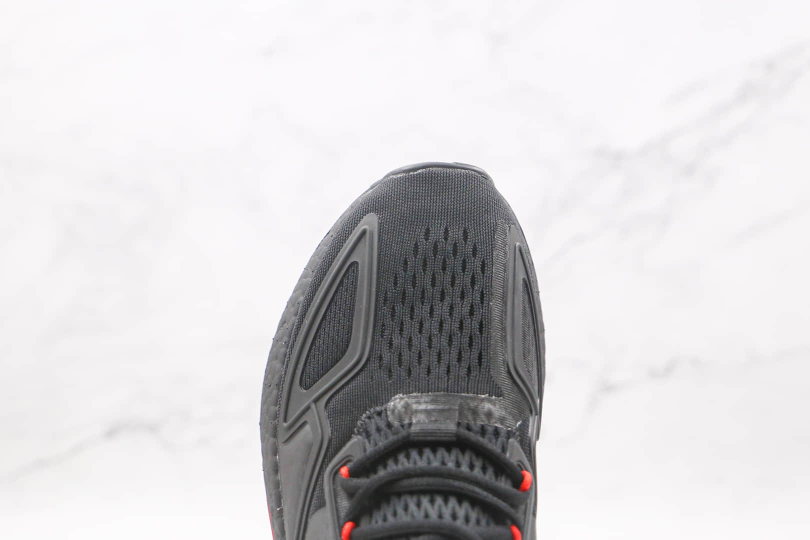阿迪达斯Adidas ZX 2K BOOST纯原版本三叶草ZX 2K黑红爆米花跑鞋原档案数据开发 货号：FZ4641