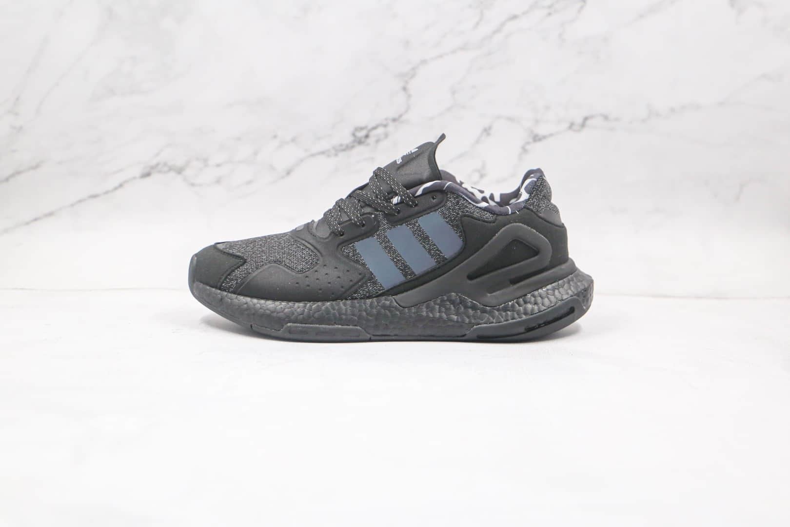 阿迪达斯Adidas Originals 2020 Day Jogger Boost 2020纯原版本三叶草夜行者二代黑满天星爆米花跑鞋原盒原标 货号：FW4830