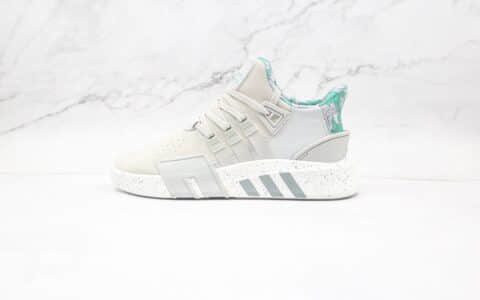 阿迪达斯Adidas EQT BASK ADV纯原版本皮面灰绿色喷点图纹EQT支撑者系列慢跑鞋原鞋开模一比一打造 货号：FU5838