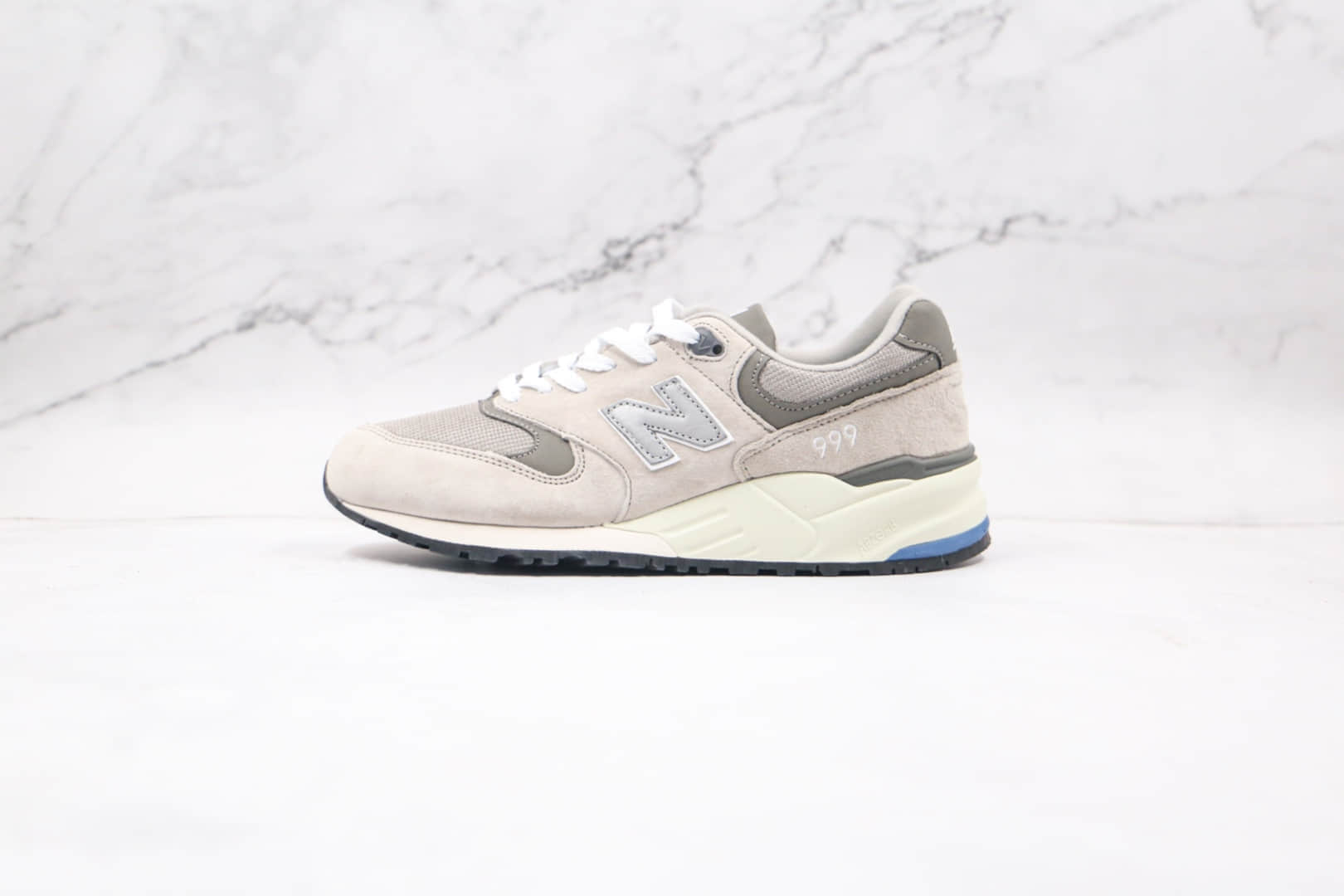 新百伦New Balance 999纯原版本米白色NB999复古慢跑鞋原盒原标 货号：ML999JOL