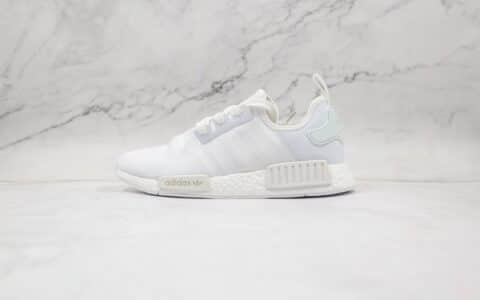 阿迪达斯Adidas NMD R1 OK W Primeknit Triple Black纯原版本白色NMD爆米花跑鞋原楦头纸板打造 货号：S31506