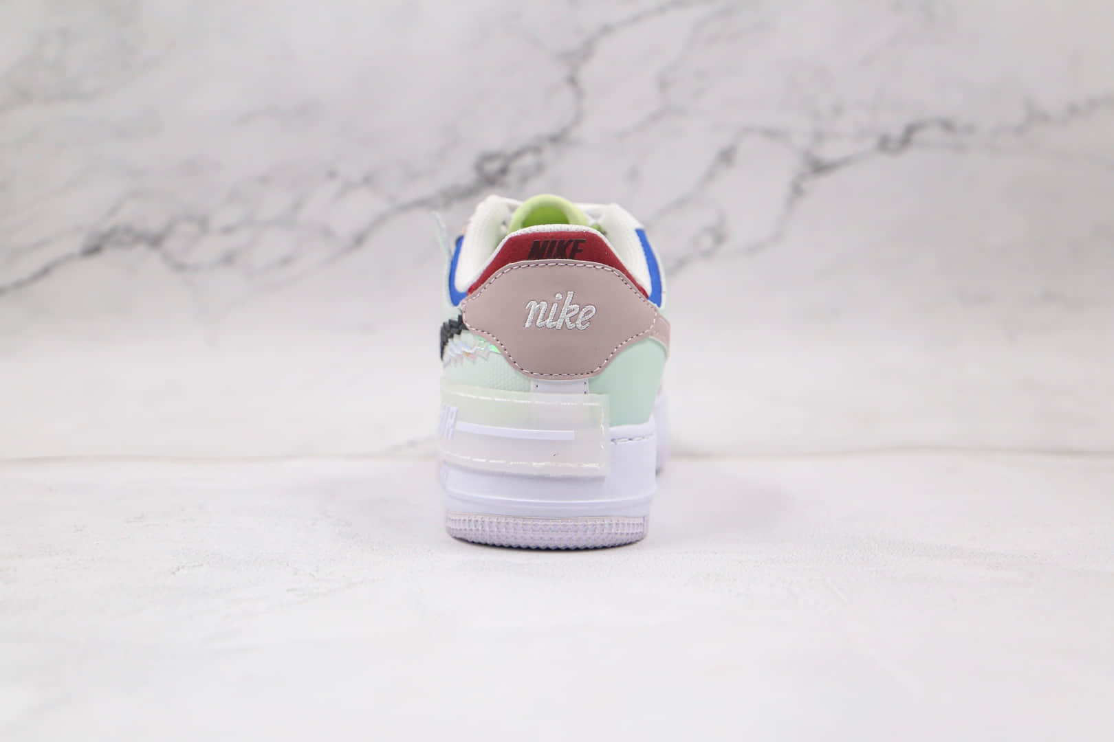 耐克Nike Air Force 1 Shadow纯原版本低帮空军一号马卡龙电玩像素板鞋内置气垫 货号：CV8480-300