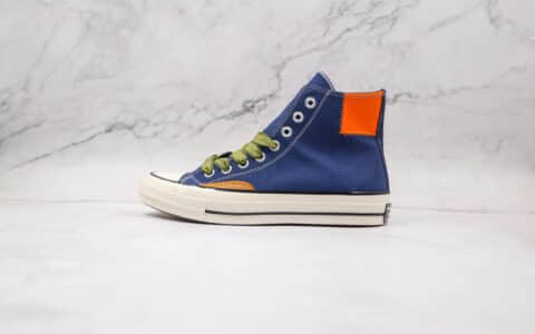 匡威Converse Chuck 70s公司级版本高帮1970S深蓝色补丁硫化板鞋原盒配件齐全