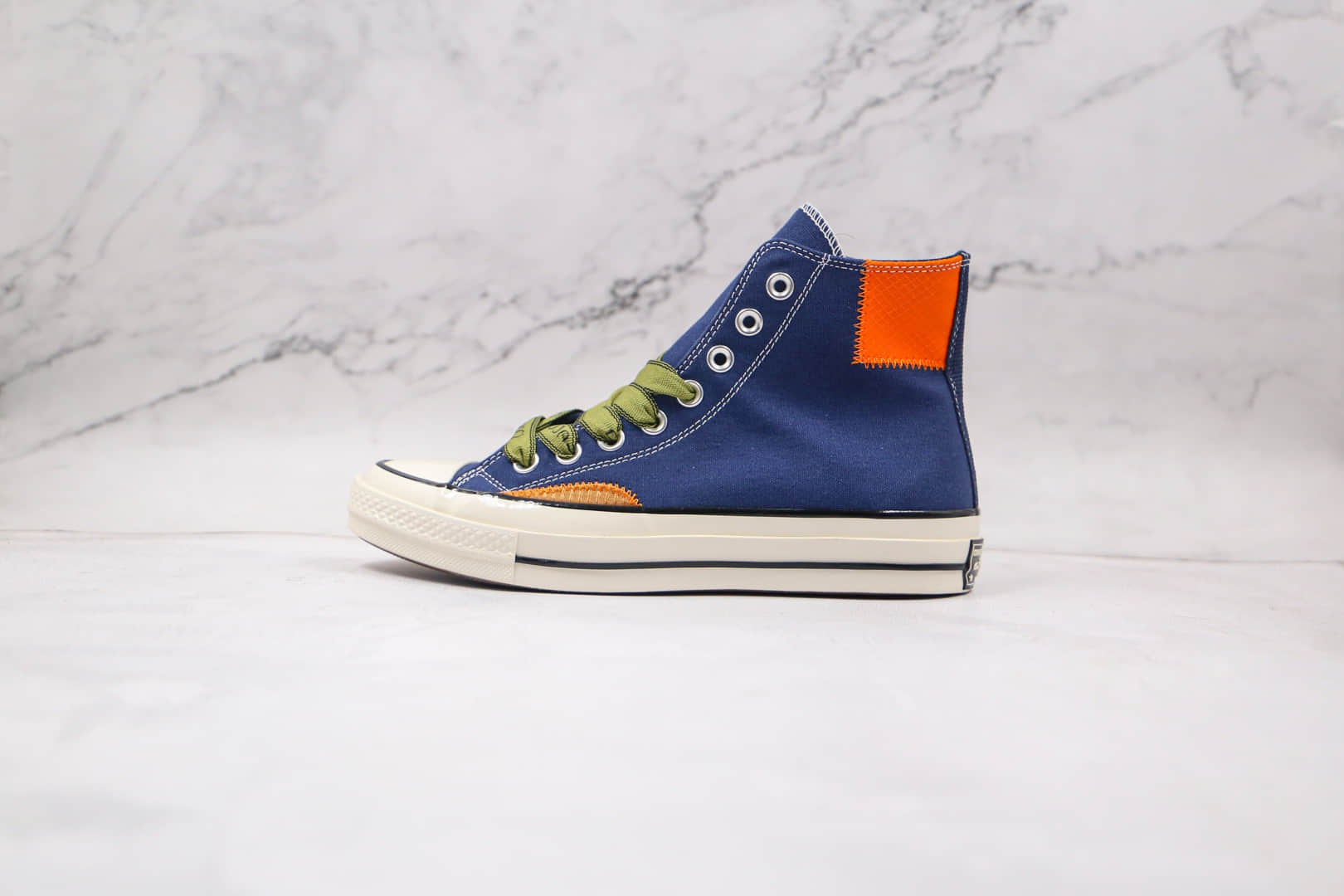 匡威Converse Chuck 70s公司级版本高帮1970S深蓝色补丁硫化板鞋原盒配件齐全