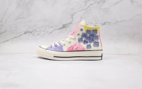 匡威Converse 2021 1970s公司级版本高帮1970S花卉图案硫化板鞋原楦头纸板打造