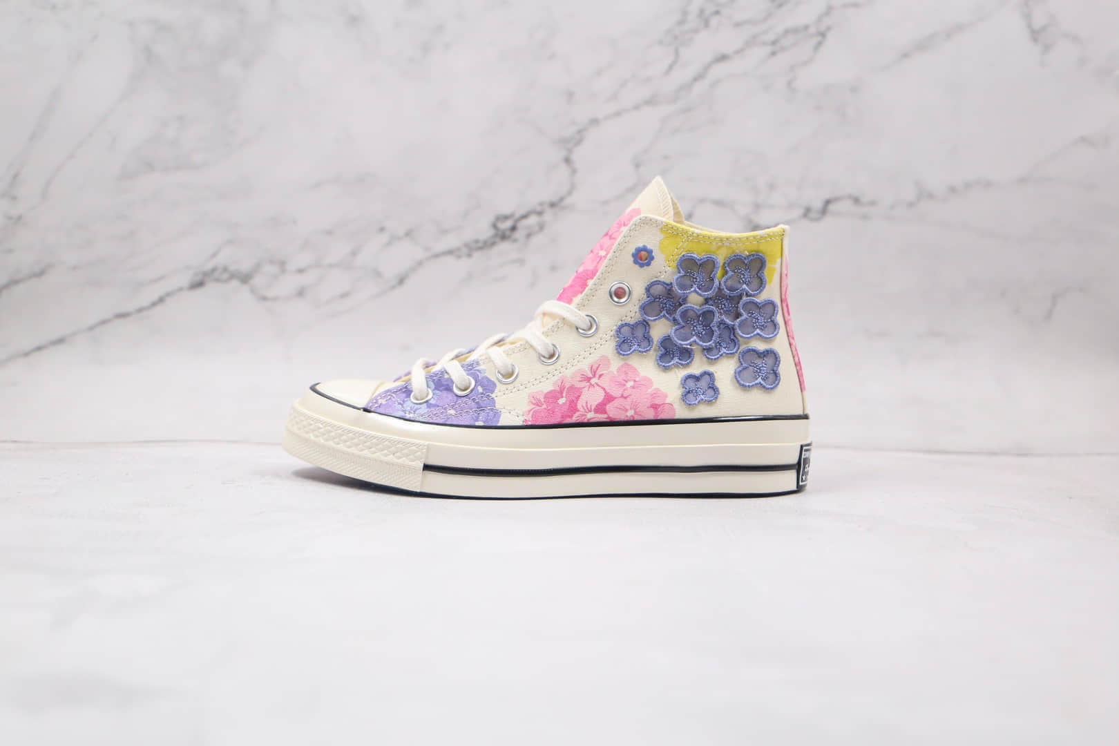 匡威Converse 2021 1970s公司级版本高帮1970S花卉图案硫化板鞋原楦头纸板打造