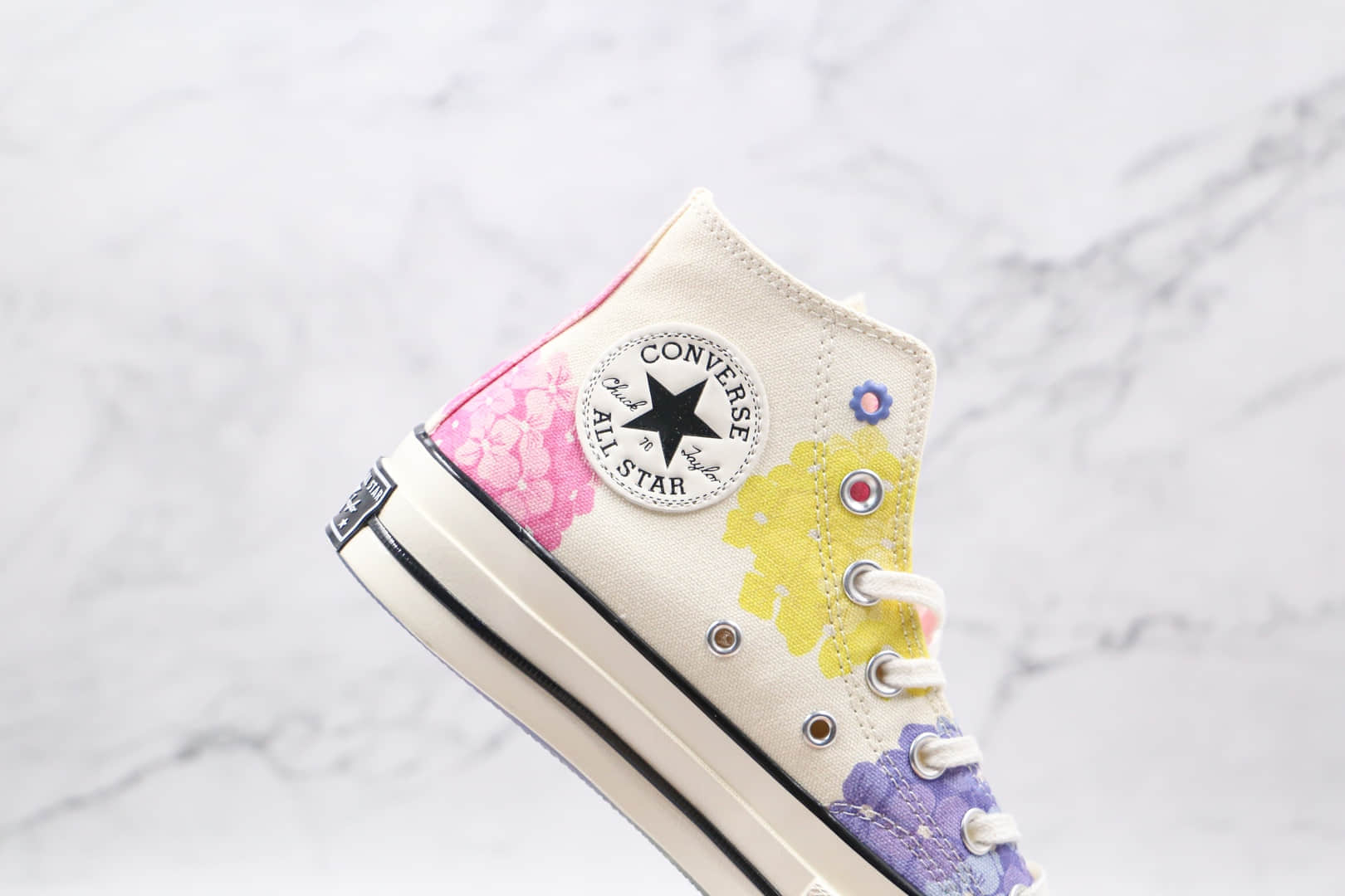 匡威Converse 2021 1970s公司级版本高帮1970S花卉图案硫化板鞋原楦头纸板打造