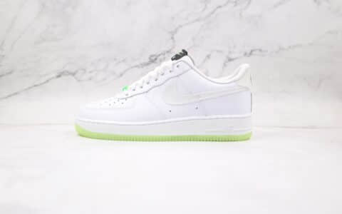 耐克Nike Air Force 1 Have A Nike Day纯原版本低帮空军一号荧光绿板鞋内置气垫原盒原标 货号：CT3228-100