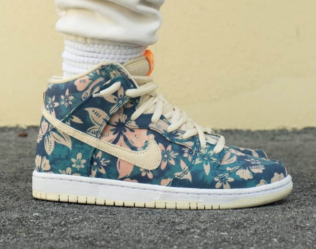 扎染+花卉装扮！全新“夏威夷” Nike SB Dunk High上脚惊艳！ 货号：CZ2232-300